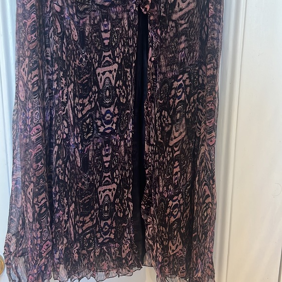 IRO Gilly midi skirt black & pink - Picture 5 of 8